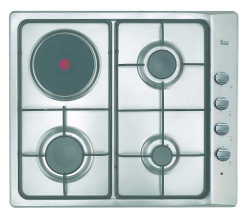 Placa gas Teka E/60.3 3G 1P AL BUTANO INOX Gas Butano