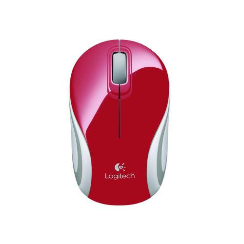 Ratón Logitech M187 Rojo Inalámbrico
