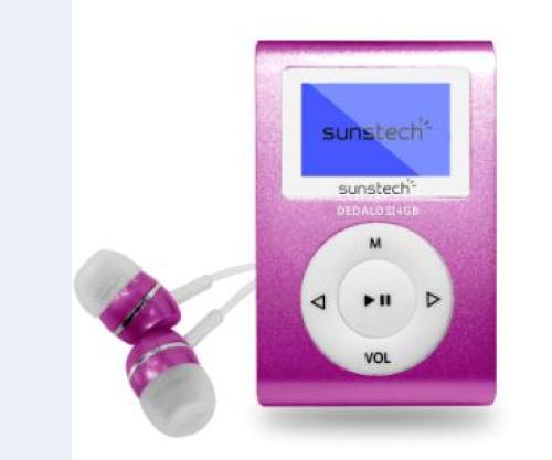 Reproductor Mp3 Sunstech Dedalo III Rosa 4GB