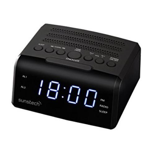 Radio reloj Sunstech FRD35BK Negro