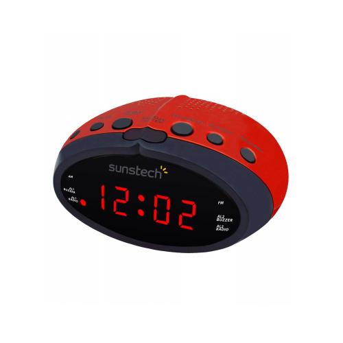 Radio despertador Sunstech FRD16 Rojo