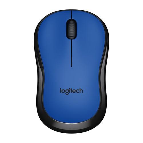 Ratón Logitech M220 Silent RF inalámbrico Óptico 1000DPI Ambidextro Negro, Azul