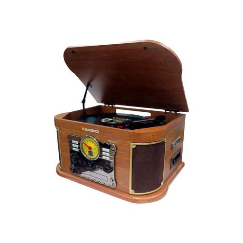 Giradiscos Sunstech PXRC52CD Madera