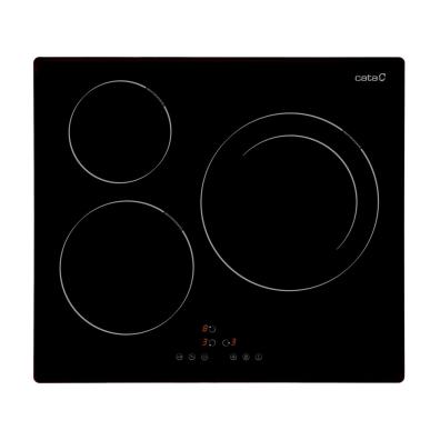 Placa Cata IB 6303 BK 3 zonas