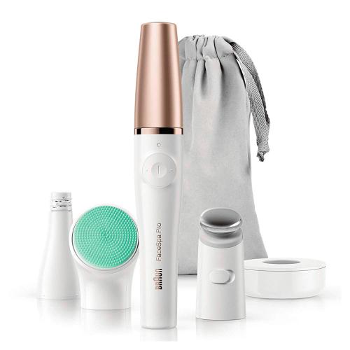Depiladora Braun Cuidado personal FaceSpa Pro 913 Blanco, Bronce