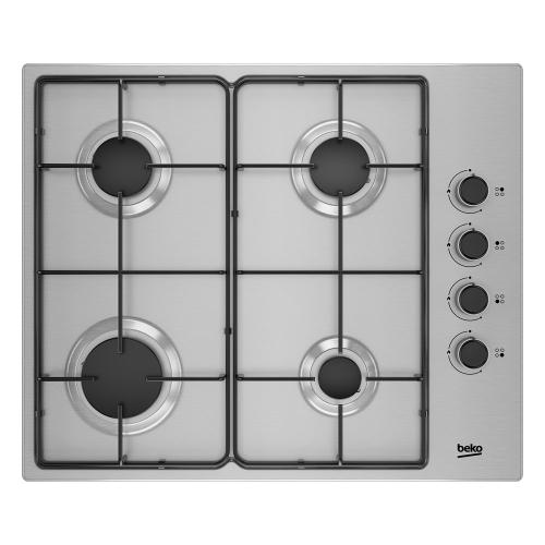 Placa gas Beko HIGG 64103 SXN Gas Butano/Gas Natural/Gas Propano