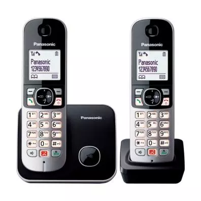 Teléfono Panasonic KX-TG6852SPB DUO Negro 