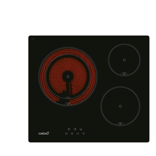 Placa Vitrocerámica Cata TD 6003 BK