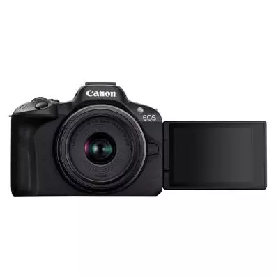 Camara Reflex Canon EOS R50 + RF-S 18-45mm negro