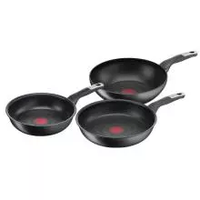 Lote de 3 sartenes de aluminio Tefal C422S3 EASY COOK 20, 24 Y 26CM