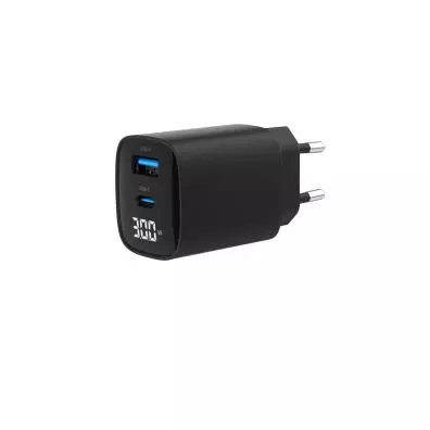 Cargador Gembird TA-UC-PDQC30LCD-BK-01