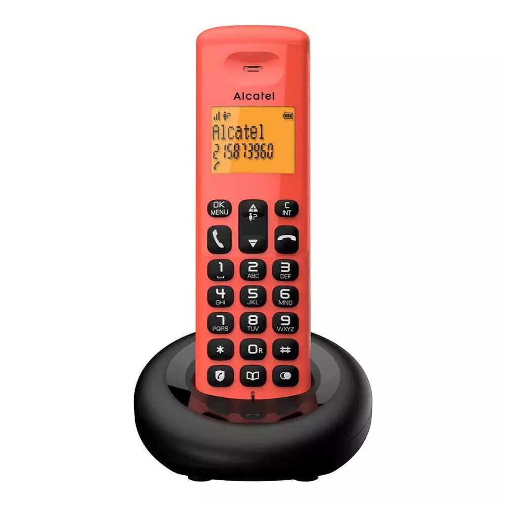 Teléfono inalámbrico Alcatel E160 EWE ROJO