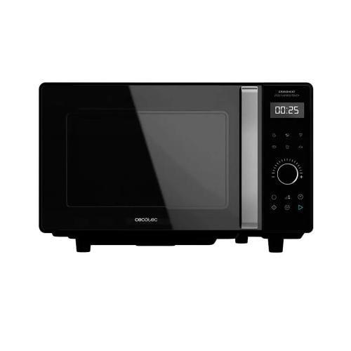 Microondas Libre Instalación Cecotec GRANDHEAT 2500 FLATBED TOUCH SIN PLATO NEGRO