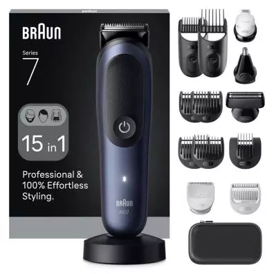Afeitadora facial Braun Cuidado personal AIO7580 SERIE 7