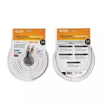 Cable  Axil COAXIAL BLINDADO CA0752E 50M