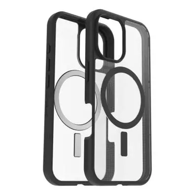 Funda para teléfono móvil Otterbox REACT MAGSAFE IPHONE 16 CLEAR/BLACK 