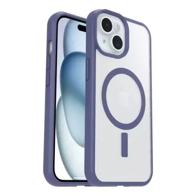 Funda Otterbox REACT MAGSAFE APPLE IPHONE 16E/15/14/13 SPACE CADET CLEAR/PURPLE