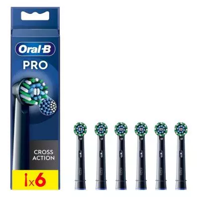 Recambio Oral-B PRO CROSS ACTION NEGRO 6 UNDS