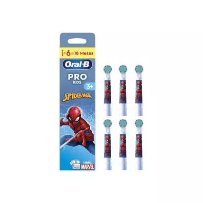 Cepillo dental Oral-B PRO KIDS 3+ SPIDERMAN PACK 6