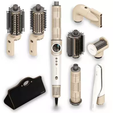 Moldeador Cecotec AIRGLISSE 8IN1 CHAMPAGNE