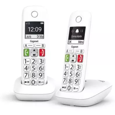 Teléfono fijo Gigaset E270 DUO BLANCO PACK 2 UNDS