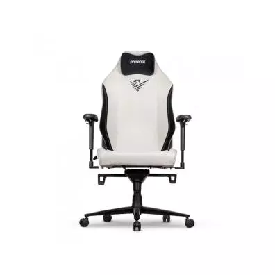 Silla Gaming Phoenix Technologies MONARCH REMASTER TELA GRIS Y NEGRO TALLA R