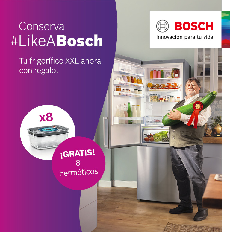 Compra tu frigorífico Combi Bosch y consigue unos recipientes herméticos