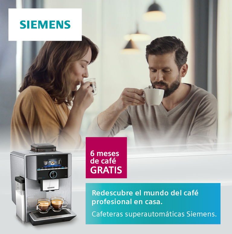 Compra tu cafetera superautomática Siemens y consigue 6 meses de café gratis