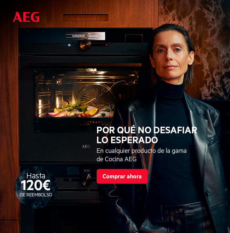 Compra tu electrodoméstico de cocina AEG y consigue hasta 120 euros de reembolso