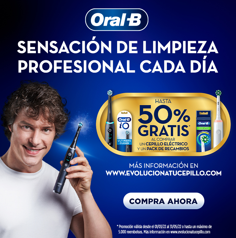 Compra tu producto Oral B y consigue un reembolso de hasta el 50%