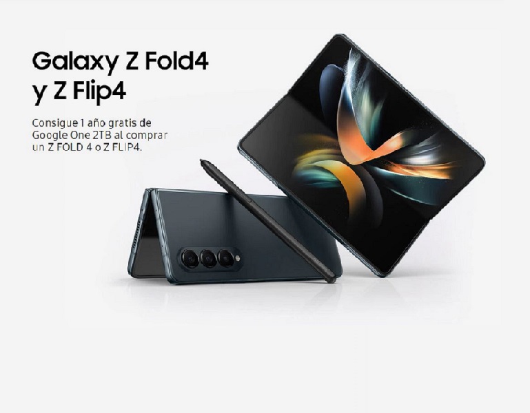 Compra tu nuevos smartphones Z FOLD 4 y Z FLIP 4 Samsung y consigue una suscripción a Google One de regalo