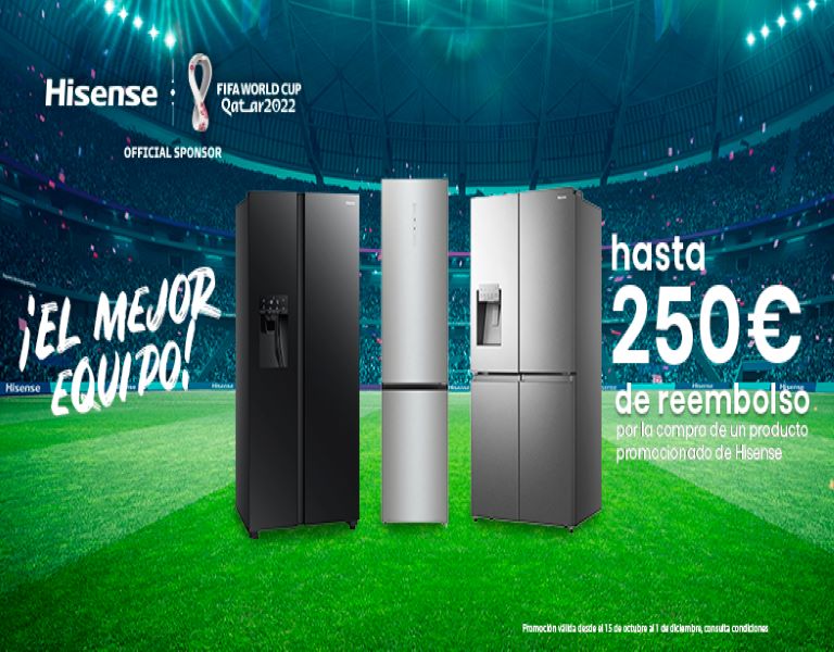 Llévate hasta 250 euros de reembolso por la compra de tu electrodoméstico Hisense