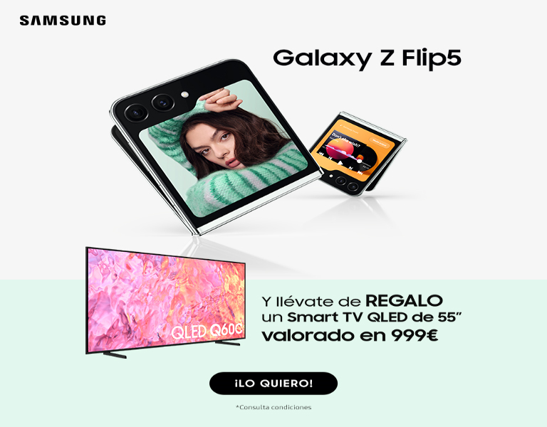 Consigue una Smart TV QLED 55” con tu Galaxy Z Flip5