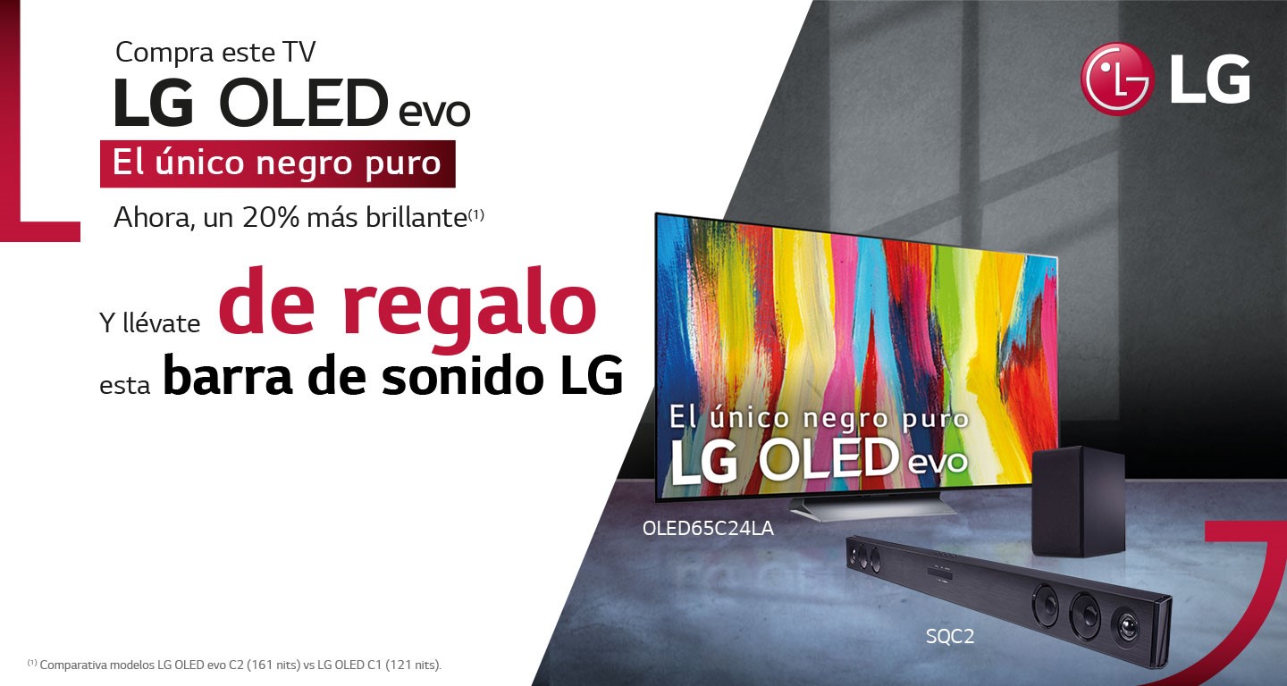 Llévate una barra de sonido de regalo con la compra de tu TV OLED 55
