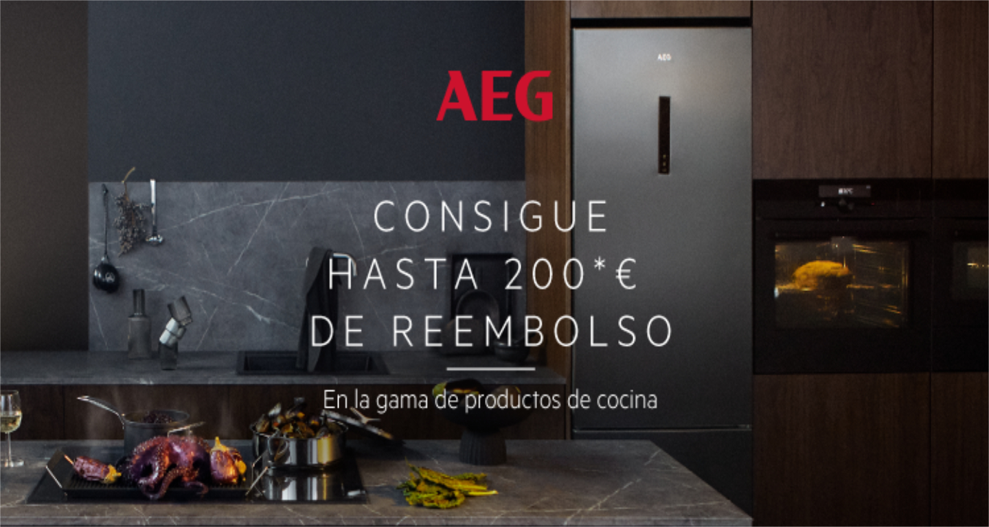 Consigue hasta 200 euros de reembolso por la compra de tu electrodoméstico AEG