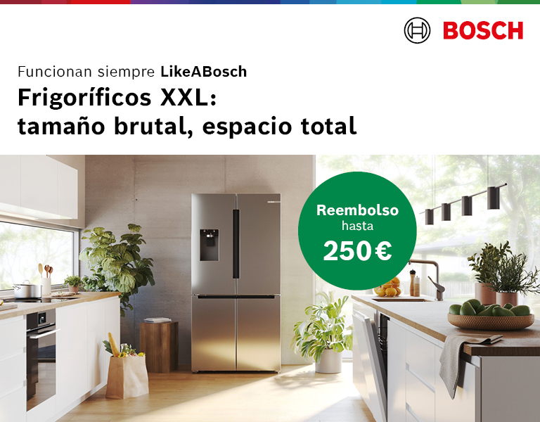 Consigue hasta 250€ de reembolso al comprar tu frigorífico Bosch Frío XXL