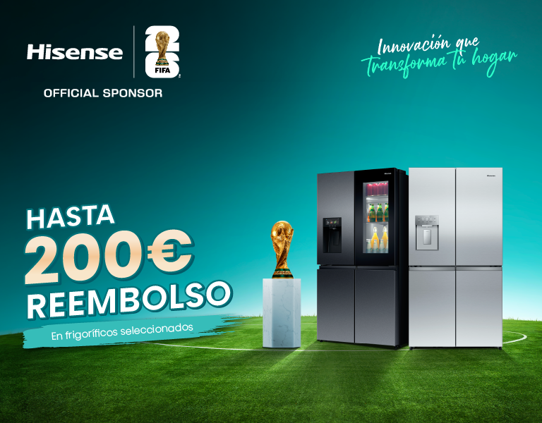 Llévate hasta 200€ de reembolso al comprar tu frigorífico Hisense