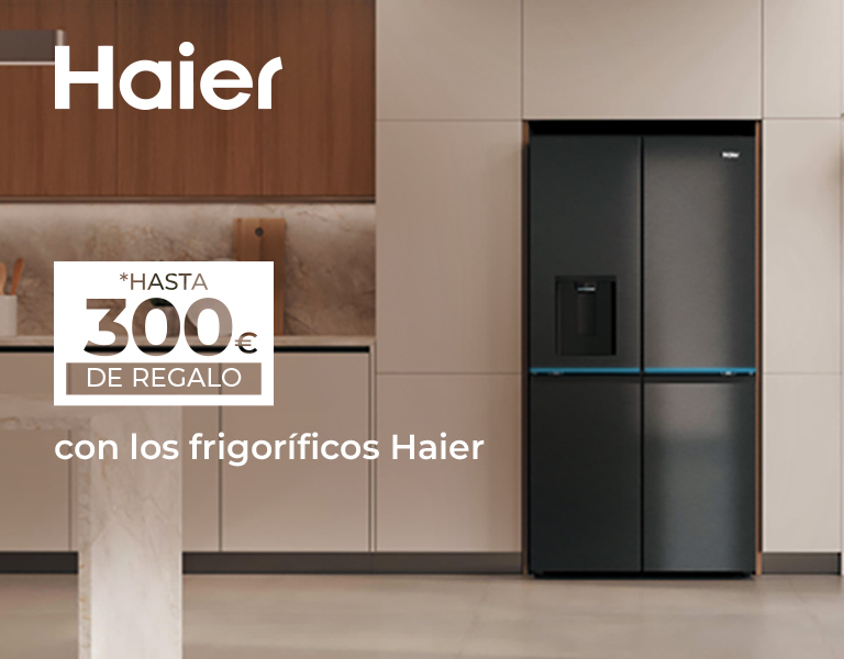 Hasta 300€ de reembolso al comprar tu frigorífico Haier