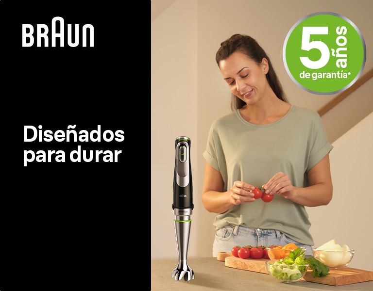 Consigue 5 años de garantía con tu Minipimer Braun
