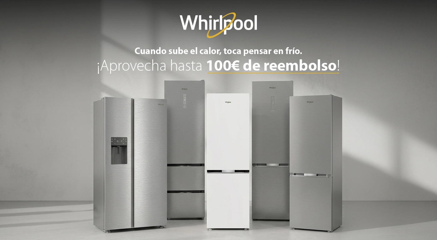Consigue hasta 150 € en tarjeta digital al comprar tu frigorífico Whirlpool   