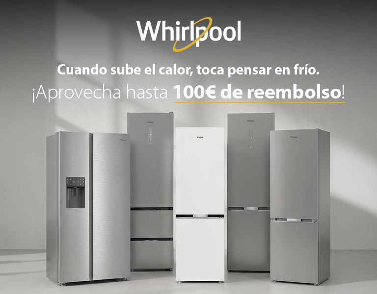 Consigue hasta 150 € en tarjeta digital al comprar tu frigorífico Whirlpool   