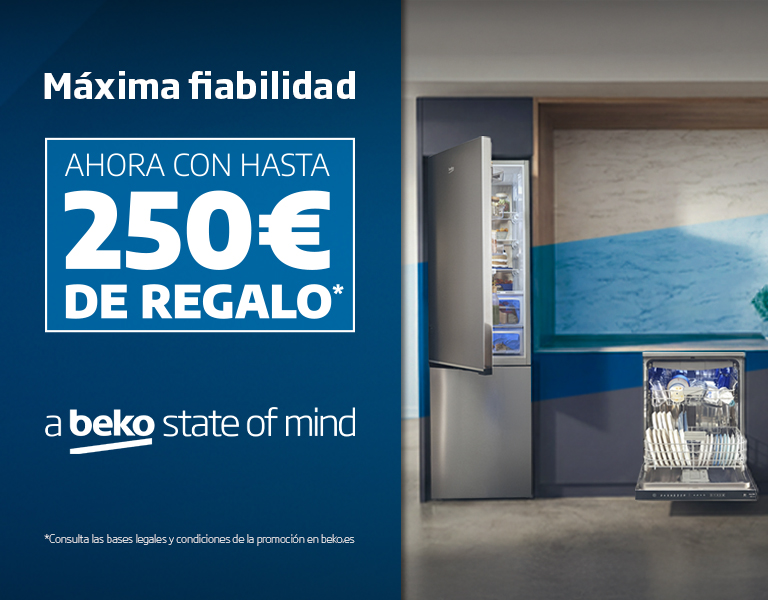 Consigue una tarjeta digital de hasta 250€ comprando un producto Beko