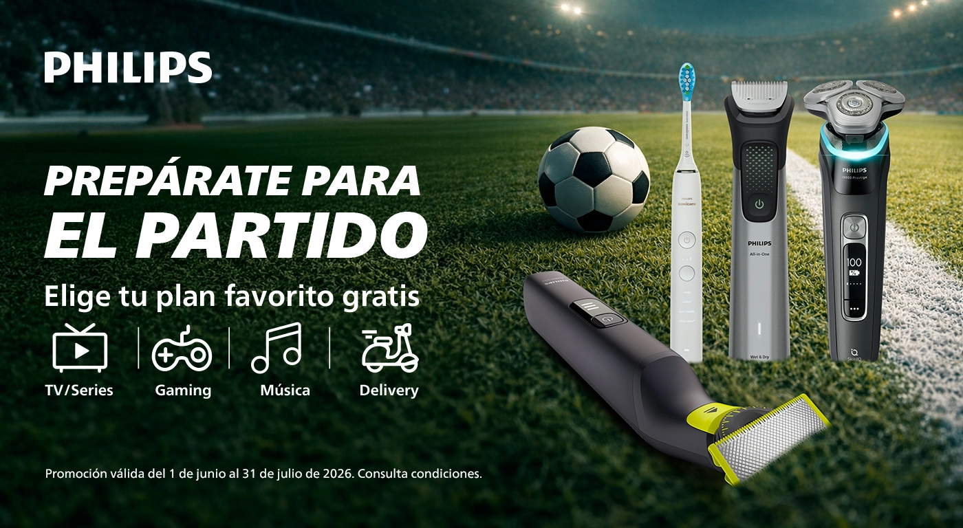Llévate hasta 50€ en Tarjeta Click&Gift con tus compras de Philips Cuidado Personal
