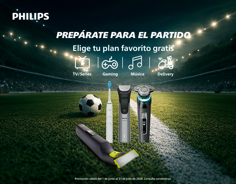 Llévate hasta 50€ en Tarjeta Click&Gift con tus compras de Philips Cuidado Personal