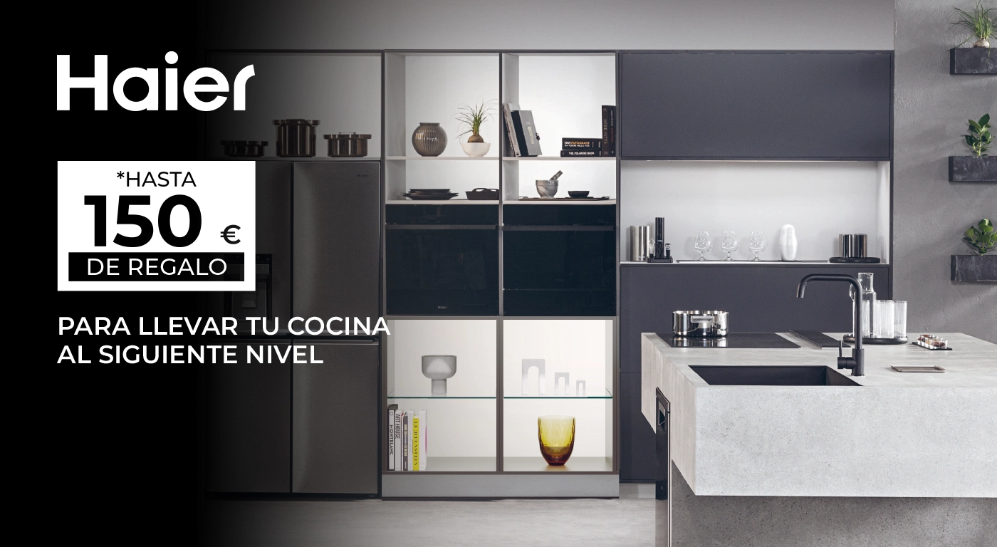 Consigue hasta 150€ de reembolso al renovar tu cocina con Haier