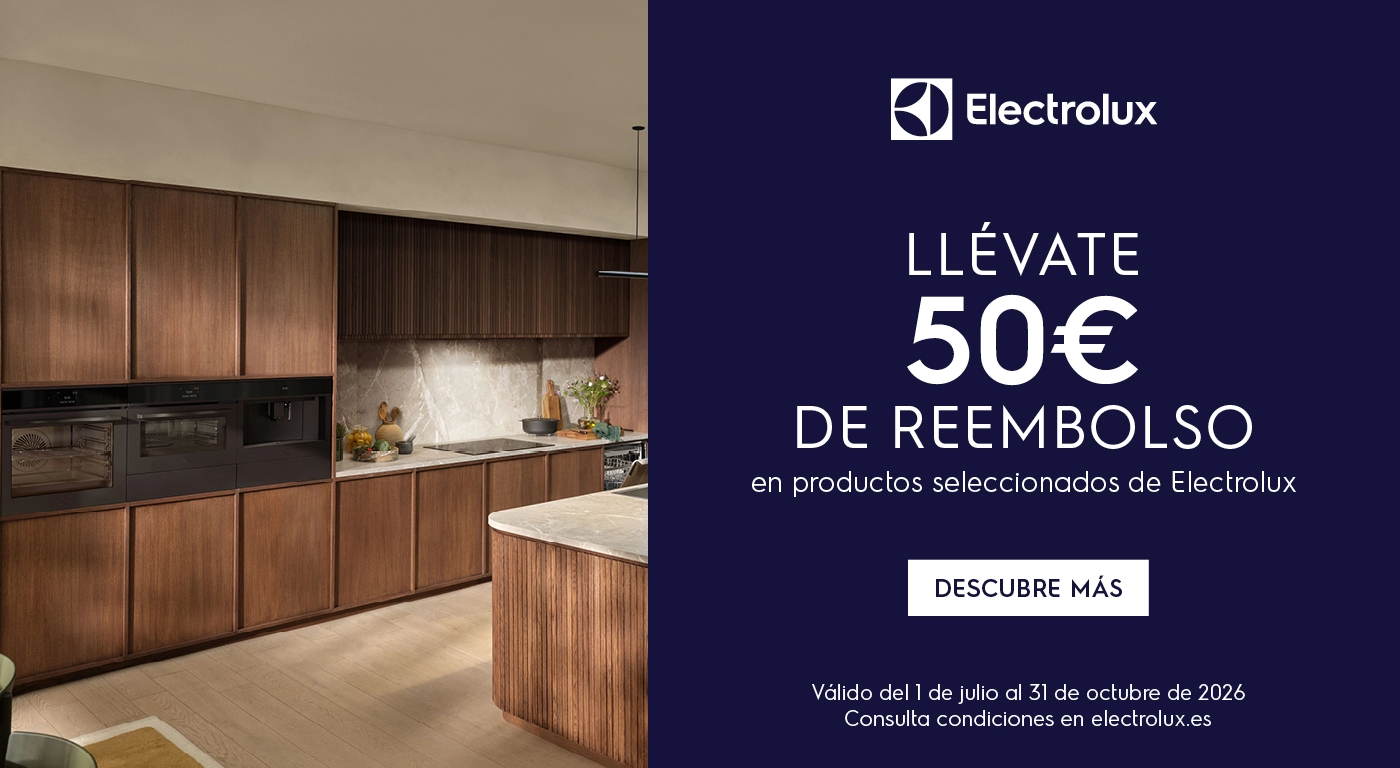 Consigue 50€ de reembolso al comprar tu electrodoméstico Electrolux