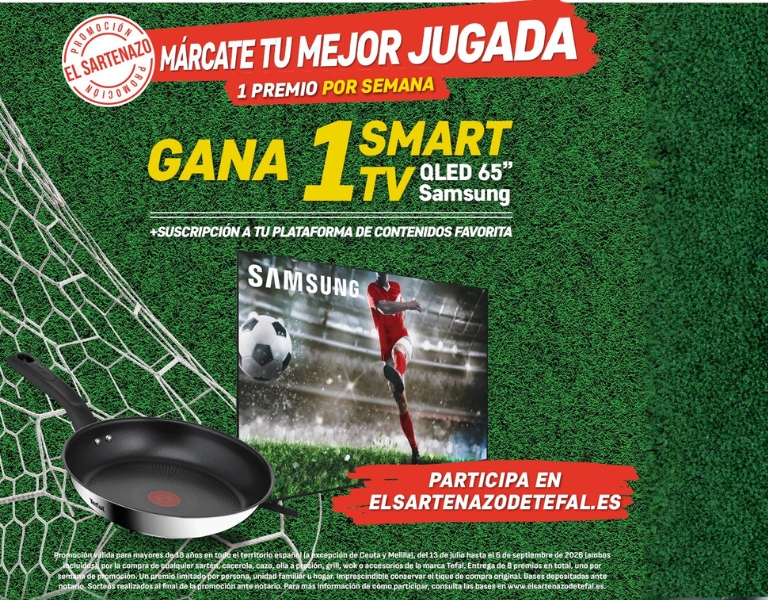 Participa en El Sartenazo de Tefal y gana un TV Samsung 65