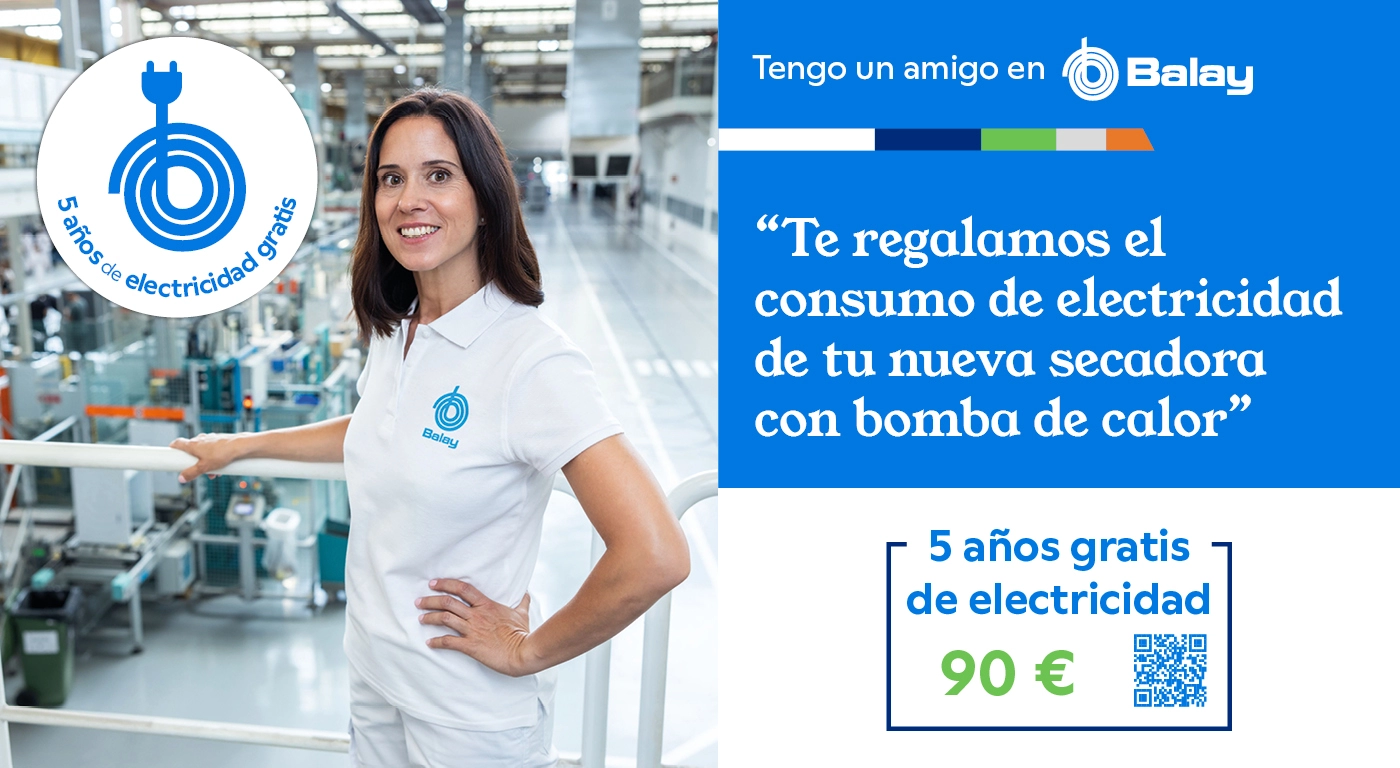 Balay te regala el consumo de tu secadora: 90€ de regalo